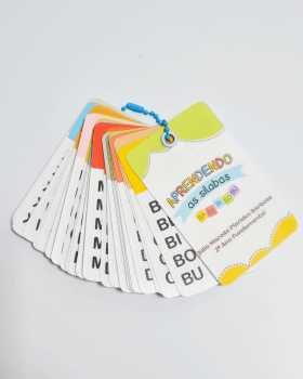 CHAVEIRO DE SILABAS PARA ALFABETIZAÇÃO INFANTIL MATERIAL DE APOIO PEDAGOGICO ESCOLAR