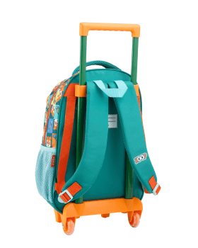 KIT MOCHILA INFANTIL DE RODINHAS E LANCHEIRA TIGRE ZOOP SEANITE