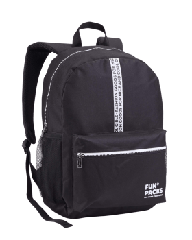 KIT MOCHILA COM ESTOJO JUVENIL PASSEIO ESCOLAR PRETA SEANITE