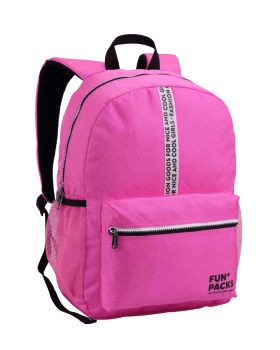 KIT MOCHILA COM ESTOJO JUVENIL PASSEIO ESCOLAR ROSA SEANITE