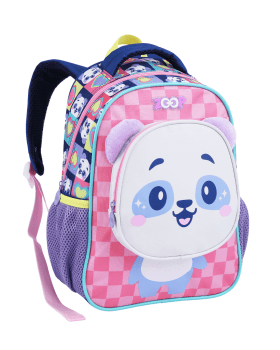 KIT MOCHILA PASSEIO DE COSTAS E LANCHEIRA PANDA ZOOP SEANITE