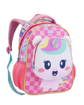 KIT MOCHILA PASSEIO DE COSTAS E LANCHEIRA UNICORNIO ZOOP SEANITE