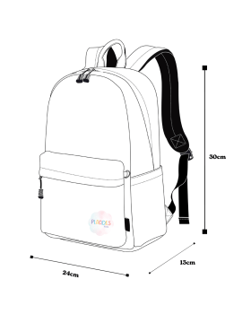 MOCHILA INFANTIL PASSEIO ESCOLAR AMARELA BORBOLETAS ZOOP