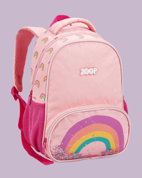 MOCHILA INFANTIL PASSEIO ESCOLAR ROSA ARCO IRIS ZOOP MOCHILA INFANTIL PASSEIO ESCOLAR ROSA ARCO IRIS ZOOP