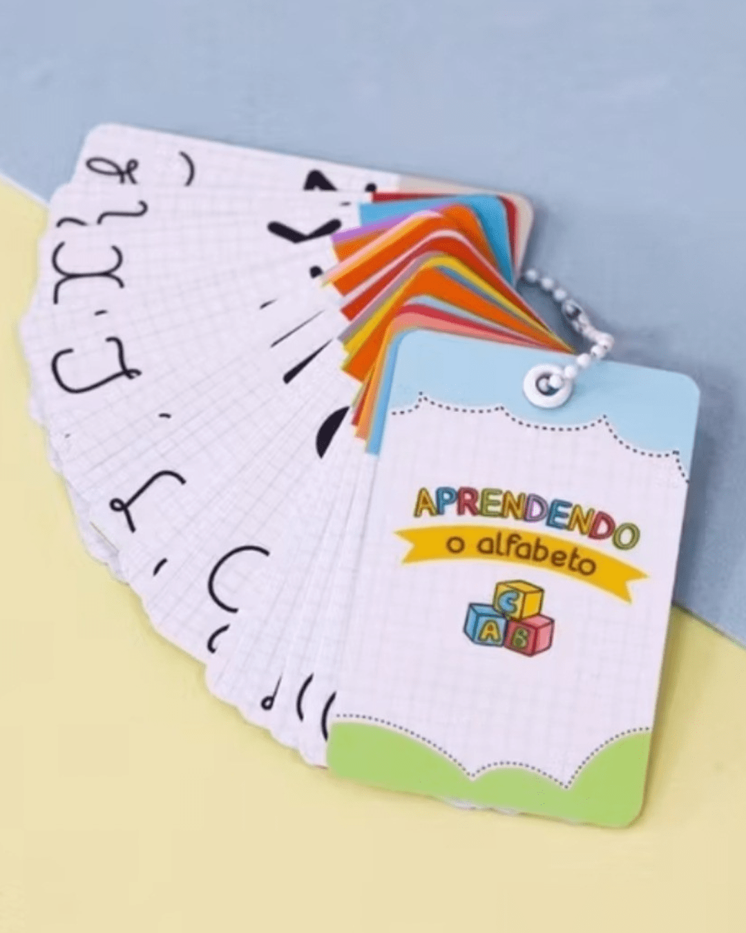 CHAVEIRO DE ALFABETO PARA ALFABETIZAÇÃO INFANTIL MATERIAL DE APOIO PEDAGOGICO ESCOLAR
