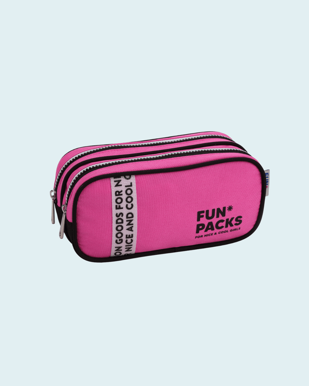 ESTOJO ORGANIZADOR ESCOLAR PORTA LAPIS E CANETAS COM 2 DIVISORIAS ROSA SEANITE